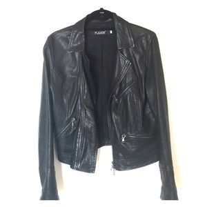 Leather jacket. Made in Italy.